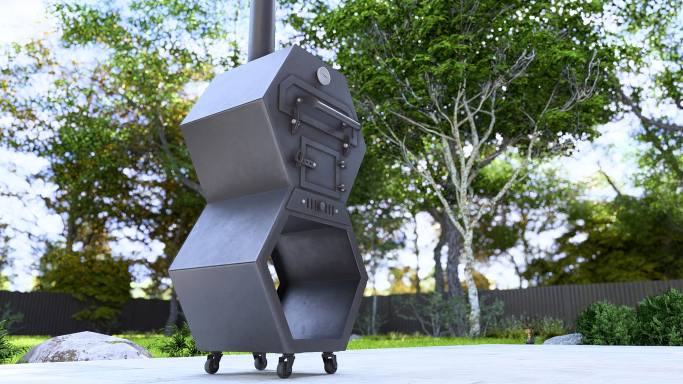 Pizza Oven Module. DXF, SVG files for laser, plasma cutting. Outdoor & Modular Kitchen. Фото 14
