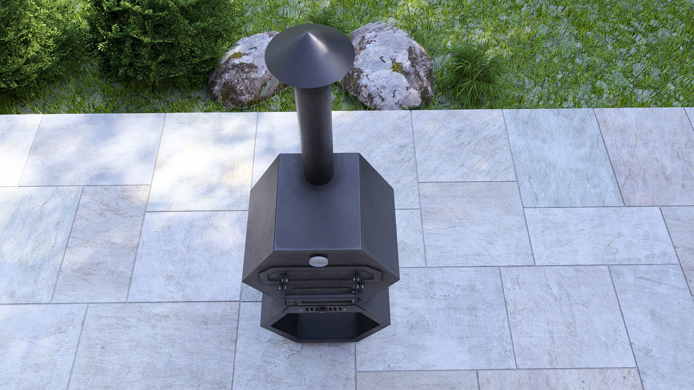 Pizza Oven Module. DXF, SVG files for laser, plasma cutting. Outdoor & Modular Kitchen. Фото 15