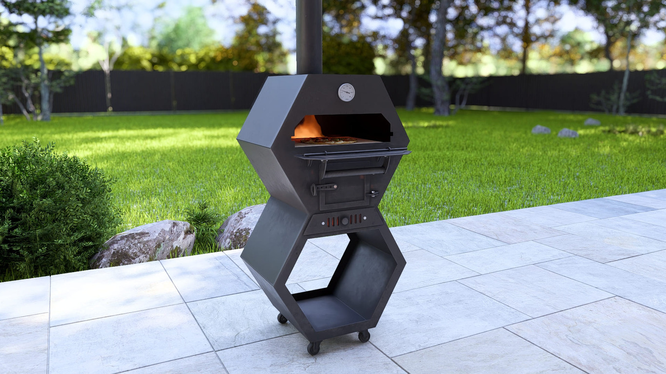Pizza Oven Module. DXF, SVG files for laser, plasma cutting. Outdoor & Modular Kitchen. Фото 4