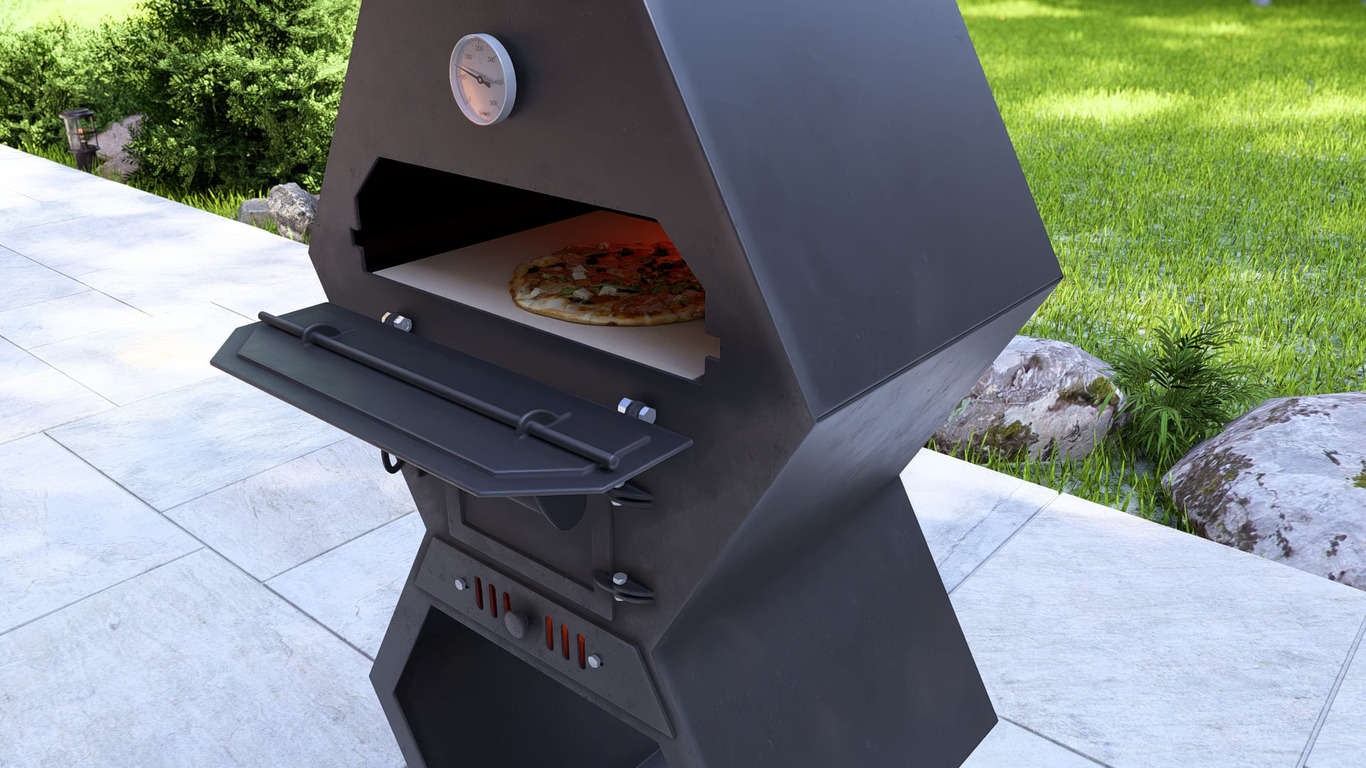 Pizza Oven Module. DXF, SVG files for laser, plasma cutting. Outdoor & Modular Kitchen. Фото 5