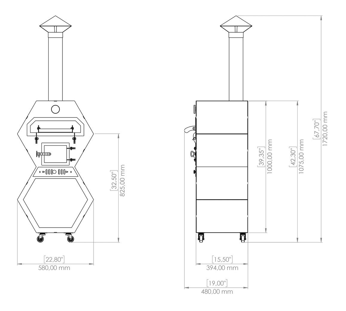 Pizza Oven Module. DXF, SVG files for laser, plasma cutting. Outdoor & Modular Kitchen. Фото 19