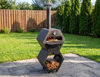 Pizza Oven Module. DXF, SVG files for laser, plasma cutting. Outdoor & Modular Kitchen
