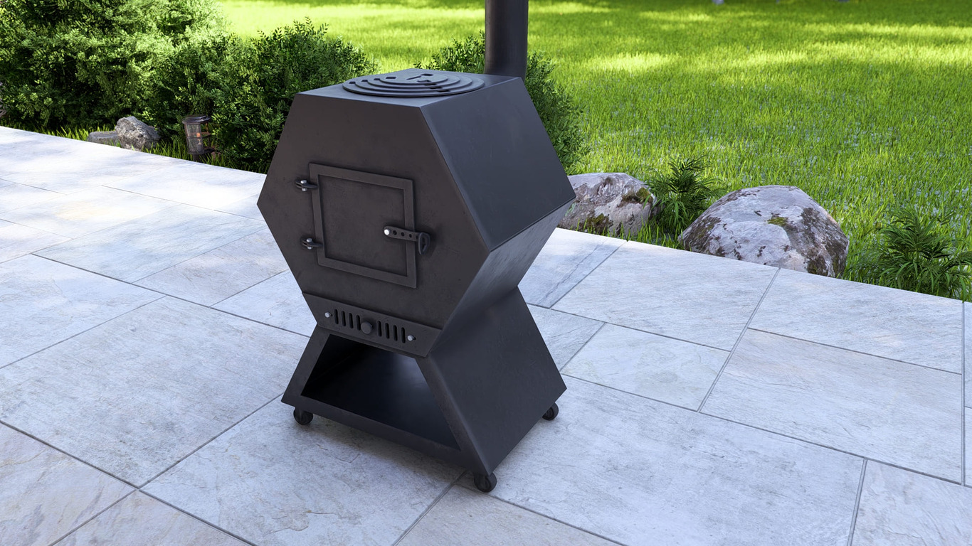 Cauldron Stove Module. DXF, SVG files for laser, plasma cutting. Outdoor & Modular Kitchen. Фото 6