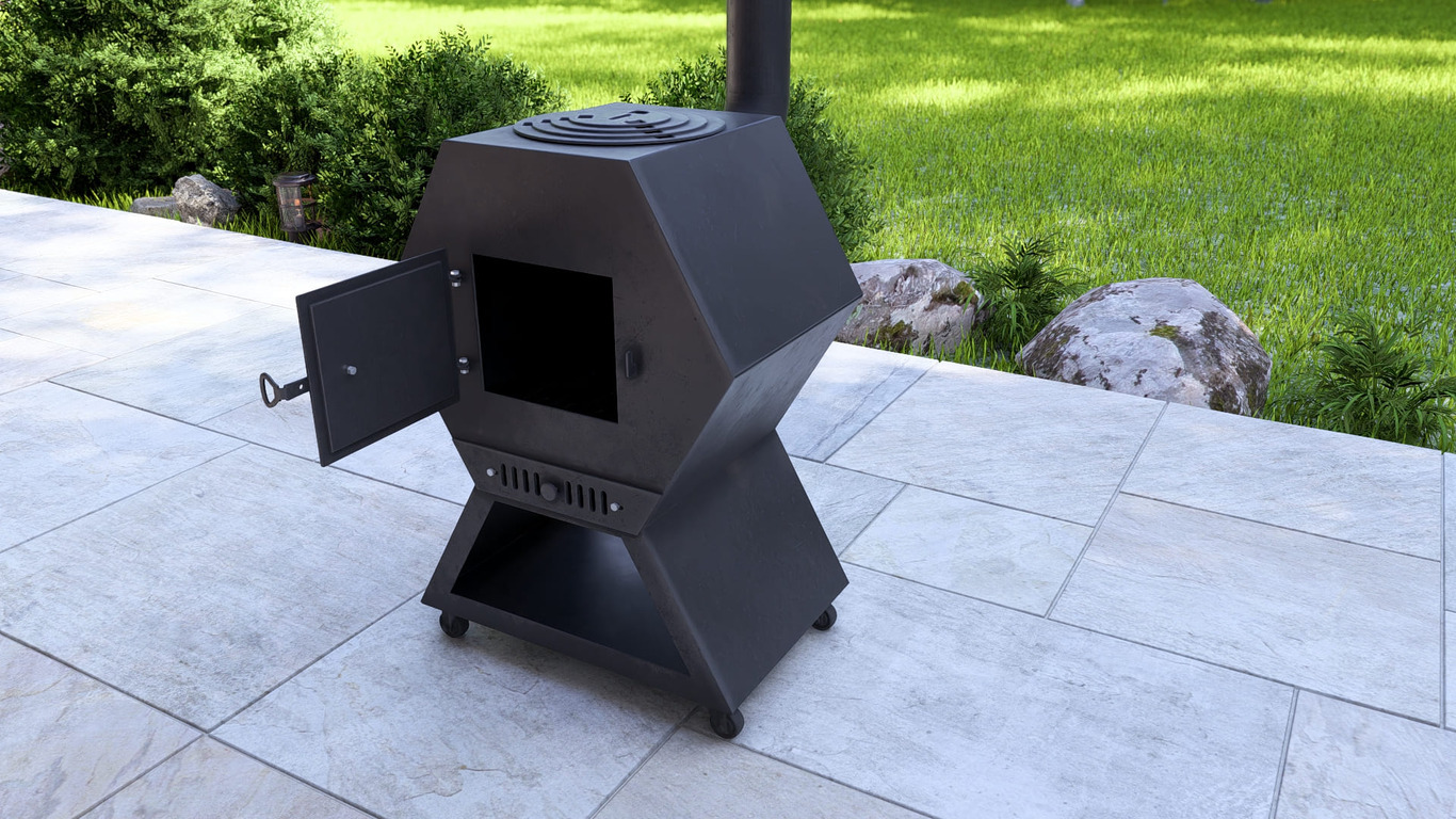 Cauldron Stove Module. DXF, SVG files for laser, plasma cutting. Outdoor & Modular Kitchen. Фото 7
