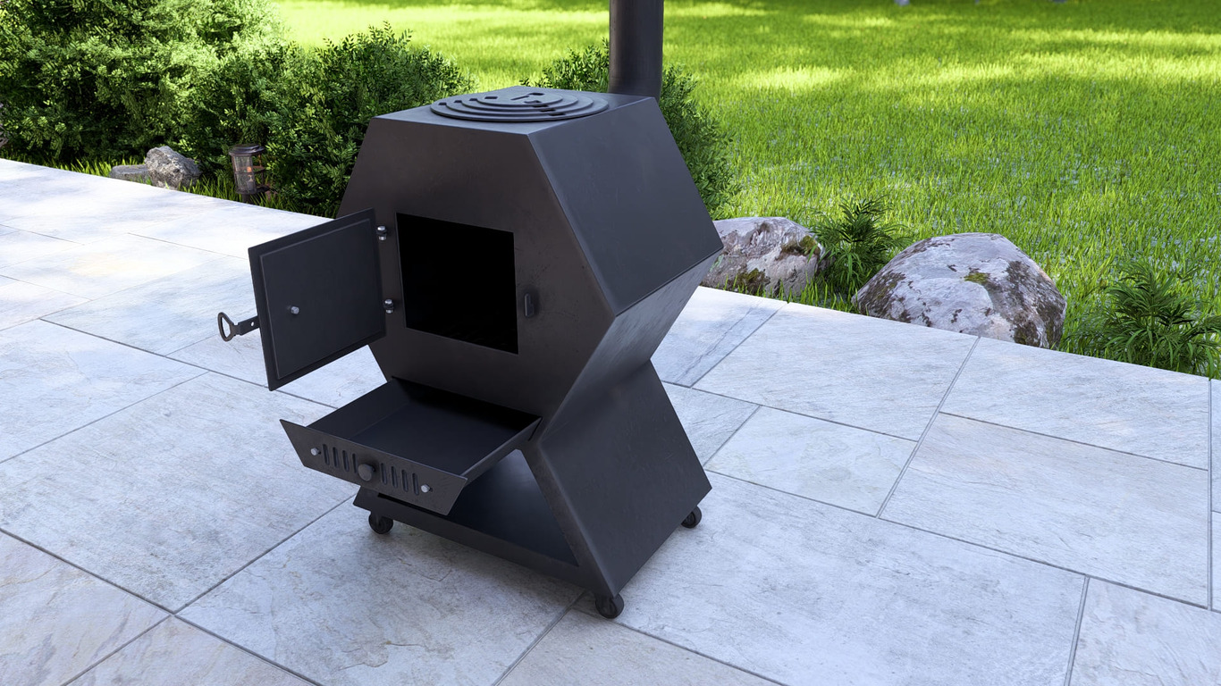 Cauldron Stove Module. DXF, SVG files for laser, plasma cutting. Outdoor & Modular Kitchen. Фото 8