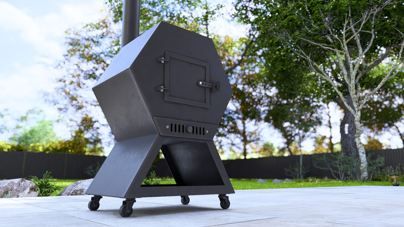 Cauldron Stove Module. DXF, SVG files for laser, plasma cutting. Outdoor & Modular Kitchen. Фото 12