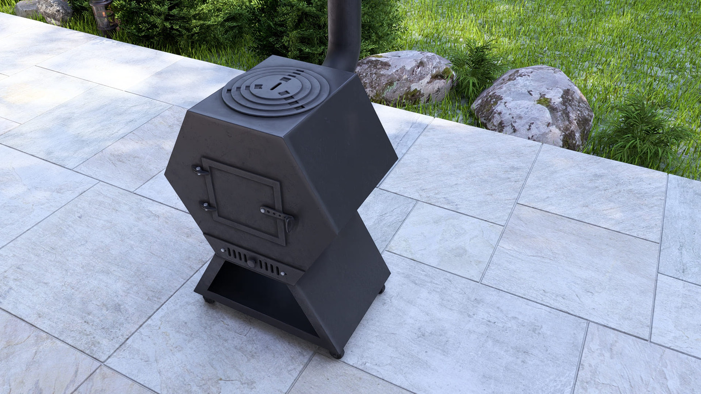 Cauldron Stove Module. DXF, SVG files for laser, plasma cutting. Outdoor & Modular Kitchen. Фото 13