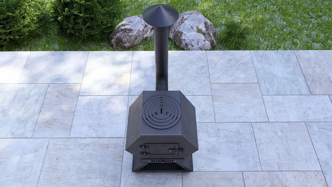 Cauldron Stove Module. DXF, SVG files for laser, plasma cutting. Outdoor & Modular Kitchen. Фото 14