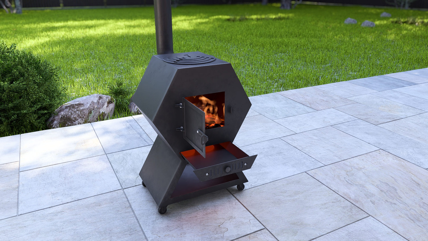 Cauldron Stove Module. DXF, SVG files for laser, plasma cutting. Outdoor & Modular Kitchen. Фото 4