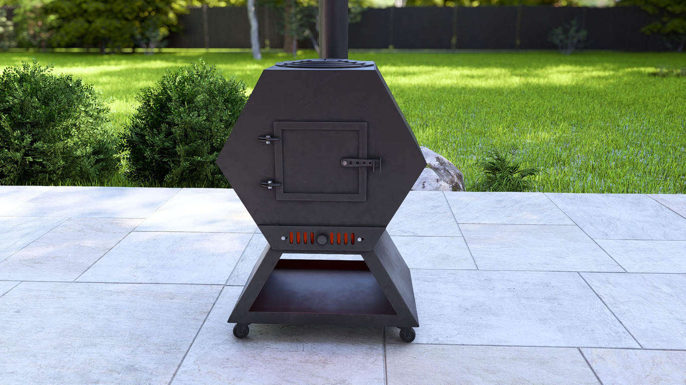 Cauldron Stove Module. DXF, SVG files for laser, plasma cutting. Outdoor & Modular Kitchen. Фото 5