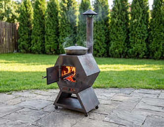Cauldron Stove Module. DXF, SVG files for laser, plasma cutting. Outdoor & Modular Kitchen