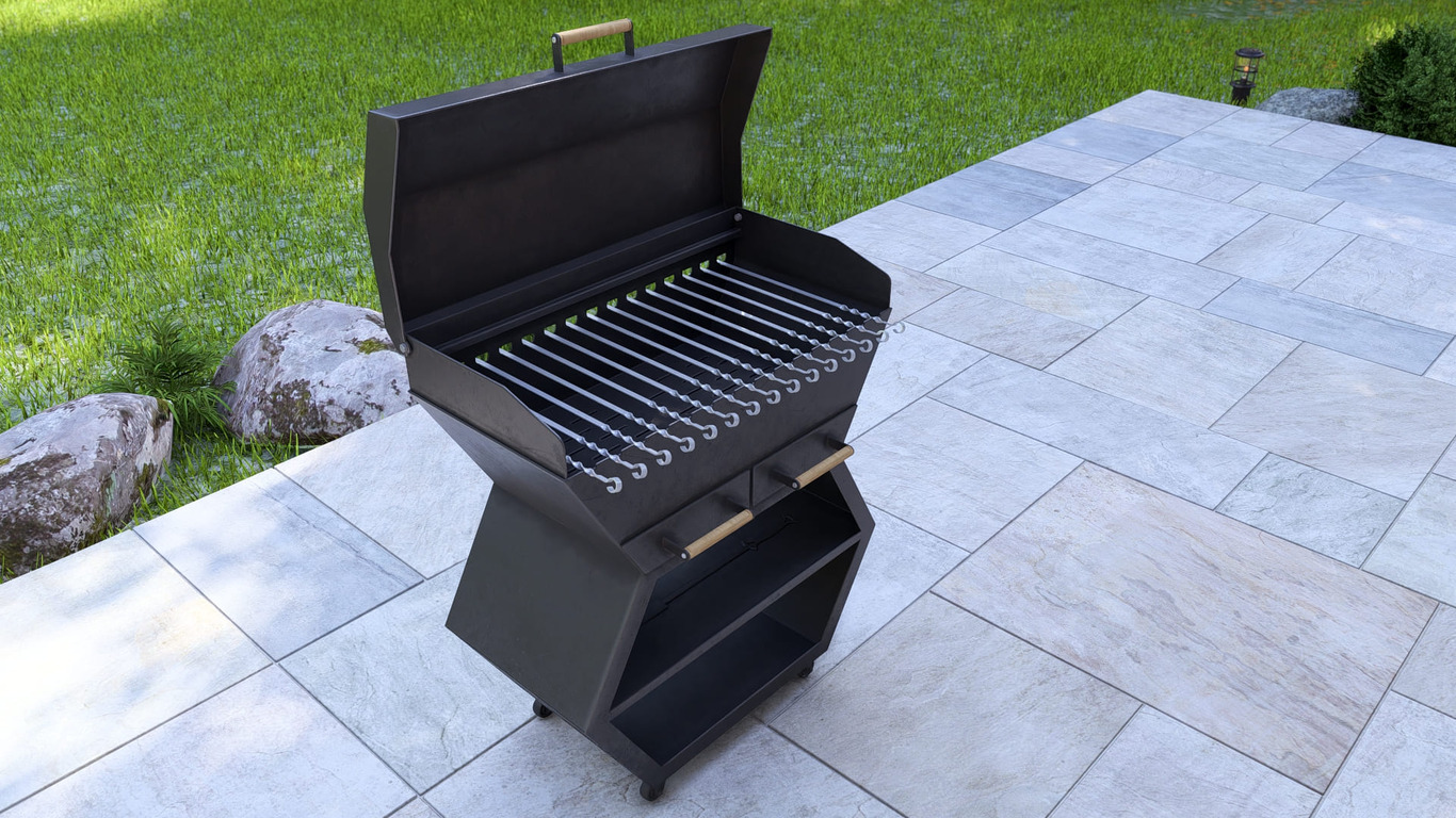 Barbecue Module. DXF, SVG files for laser, plasma cutting. Outdoor & Modular Kitchen. Фото 11