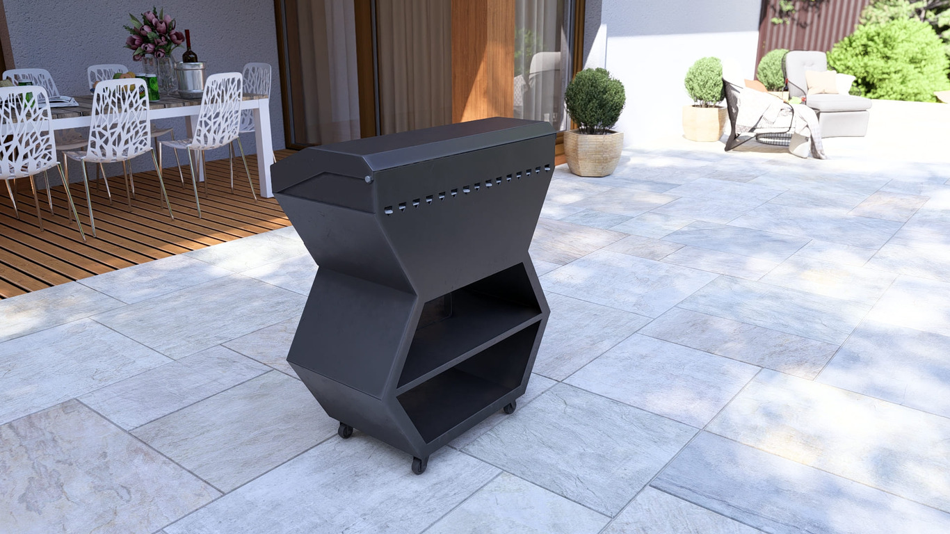 Barbecue Module. DXF, SVG files for laser, plasma cutting. Outdoor & Modular Kitchen. Фото 13