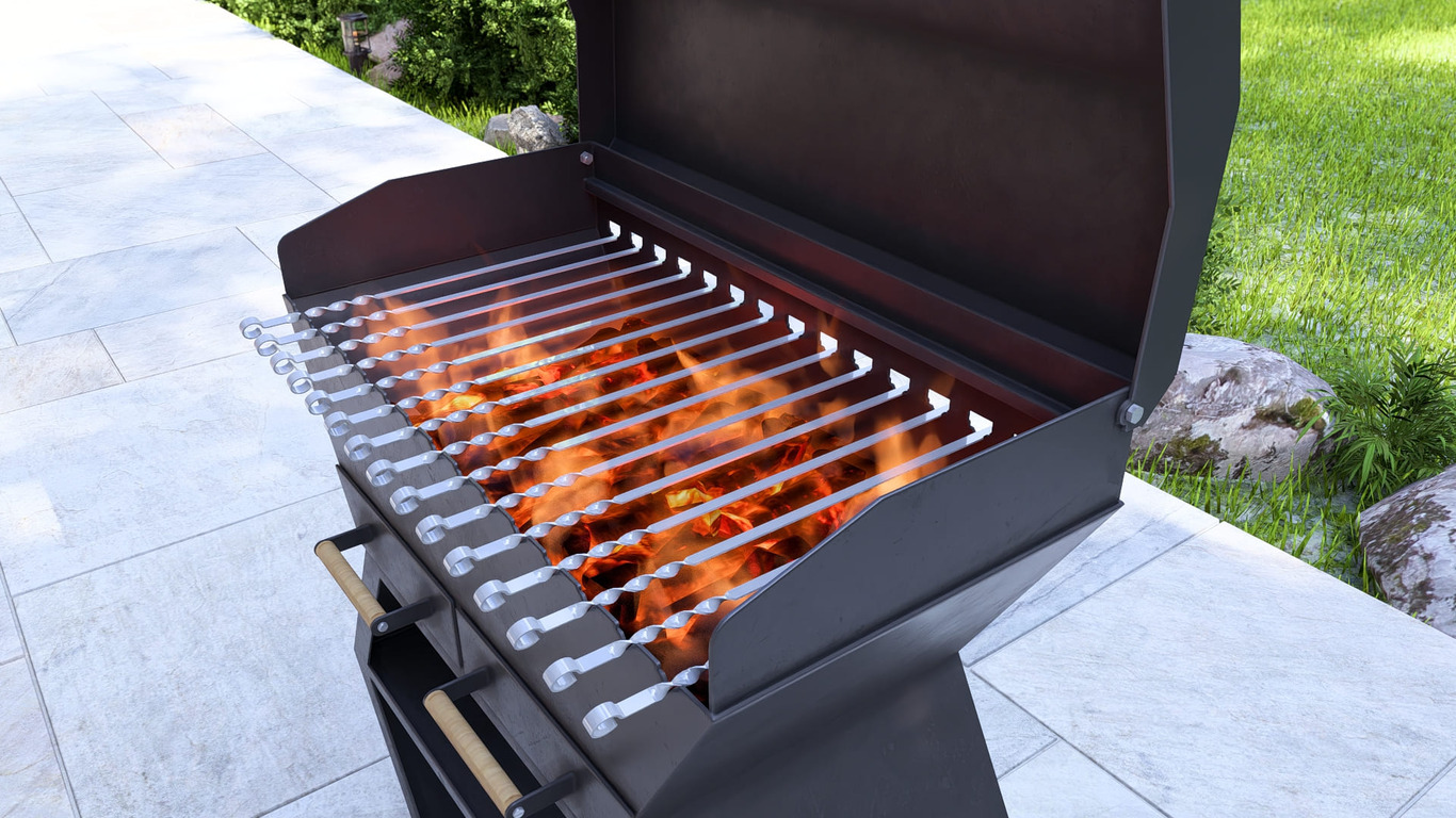 Barbecue Module. DXF, SVG files for laser, plasma cutting. Outdoor & Modular Kitchen. Фото 7