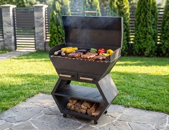 Barbecue Module. DXF, SVG files for laser, plasma cutting. Outdoor & Modular Kitchen