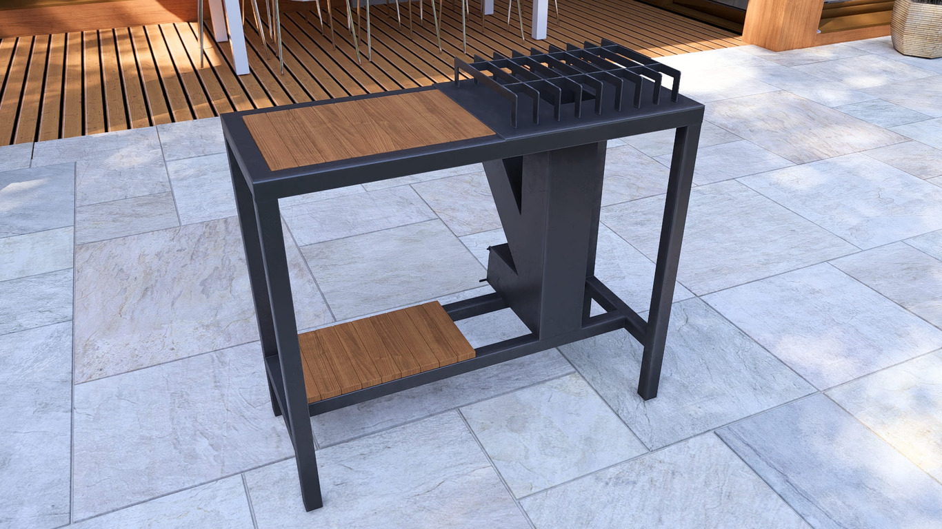 Single Burner Rocket Stove Table. DXF, SVG files for laser, plasma cutting. Фото 17