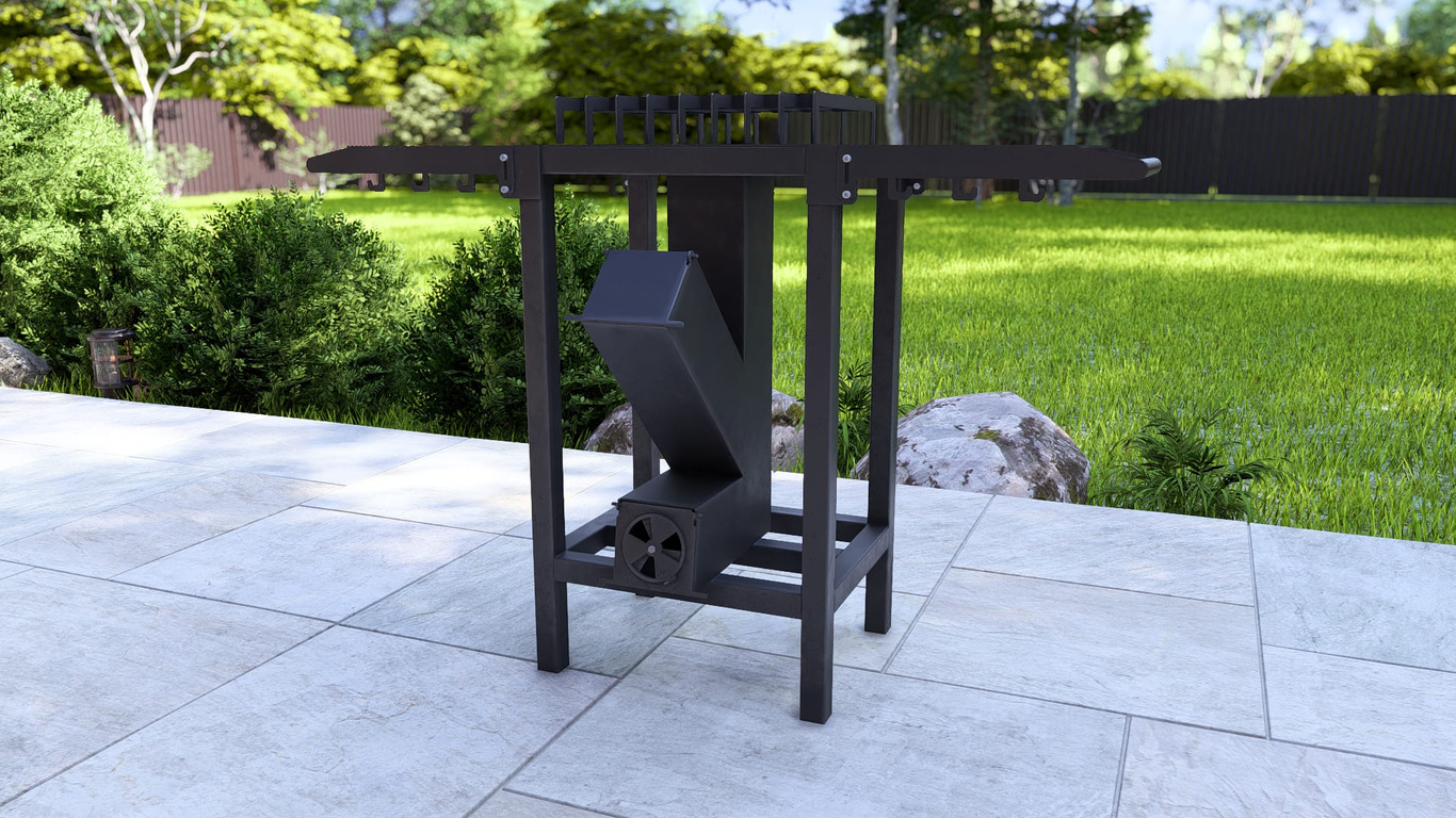 Single Rocket Stove. DXF, SVG files for laser, plasma cutting. Фото 7