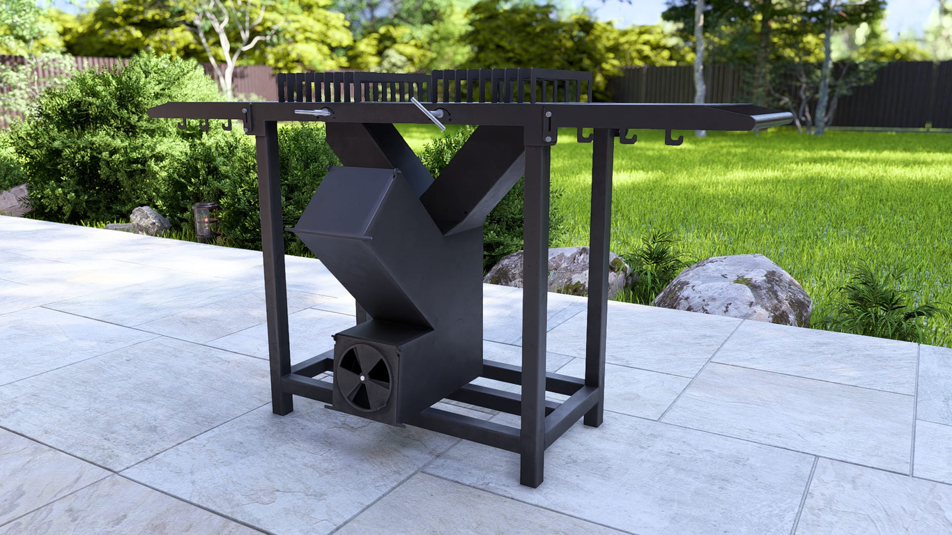 Double Rocket Stove. DXF, SVG files for laser, plasma cutting. Фото 8