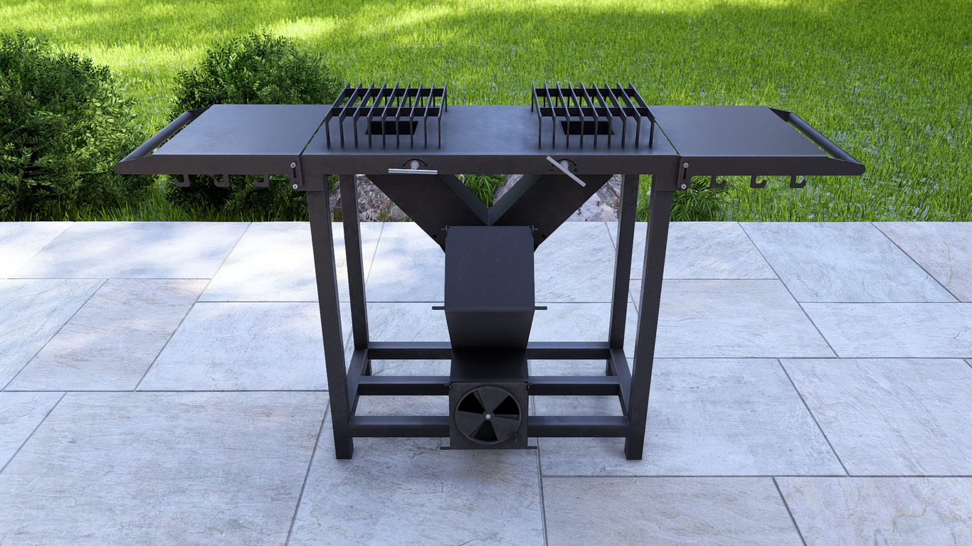 Double Rocket Stove. DXF, SVG files for laser, plasma cutting. Фото 11