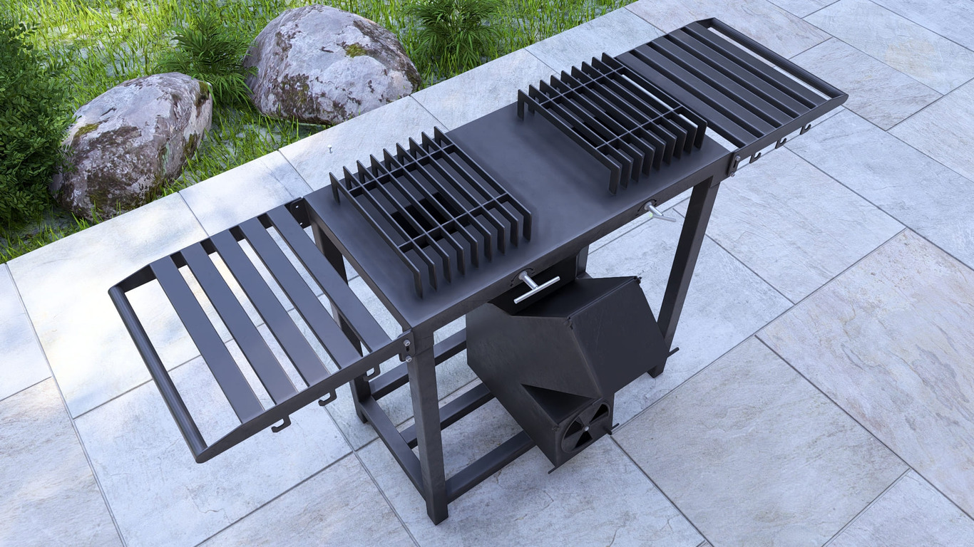 Double Rocket Stove. DXF, SVG files for laser, plasma cutting. Фото 15