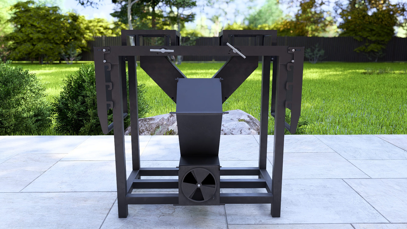 Double Rocket Stove. DXF, SVG files for laser, plasma cutting. Фото 13