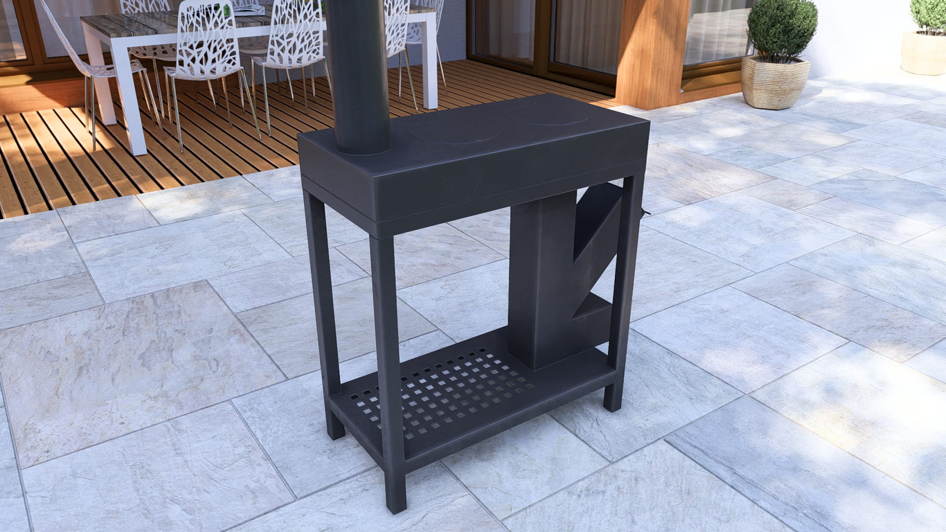 Rocket Stove with Cooktop. DXF, SVG files for laser, plasma cutting. Фото 16