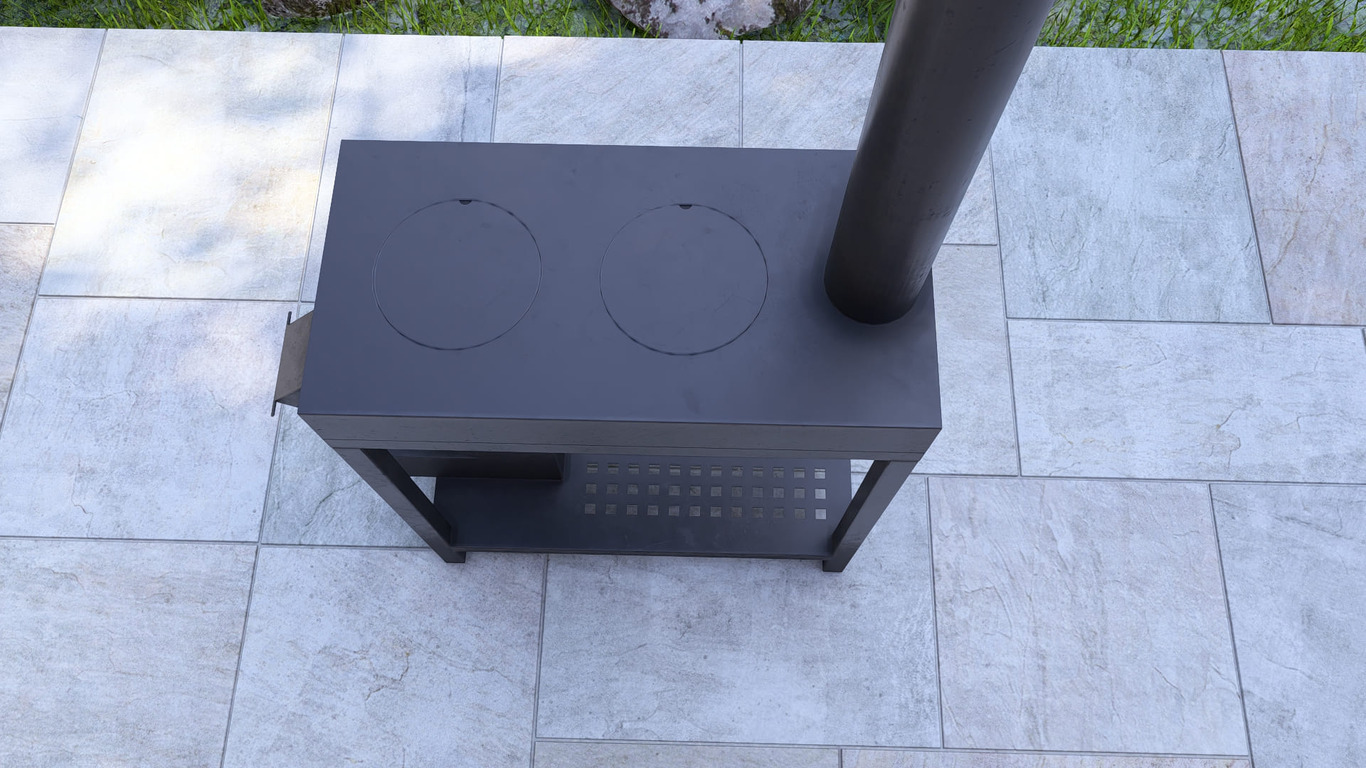 Rocket Stove with Cooktop. DXF, SVG files for laser, plasma cutting. Фото 17