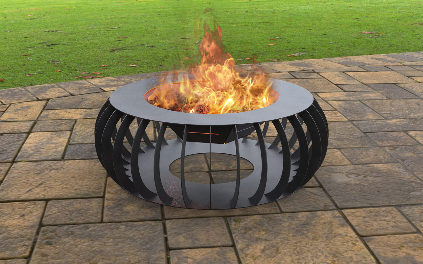 Round Fire Pit. DXF, SVG files for laser, plasma cutting. Фото 3