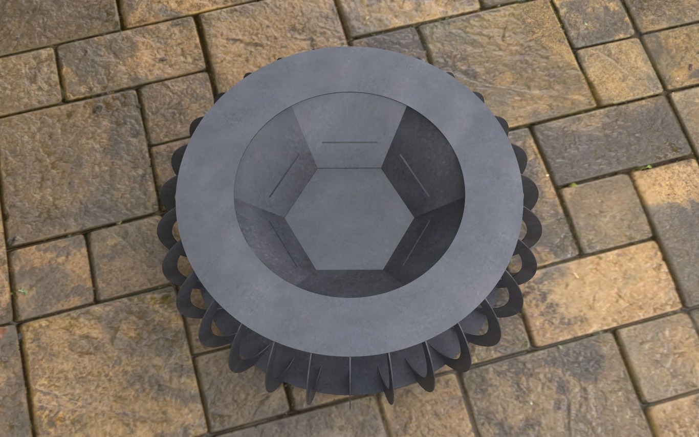 Round Fire Pit. DXF, SVG files for laser, plasma cutting. Фото 7