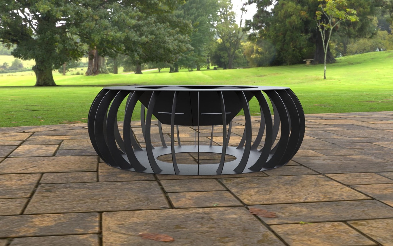 Round Fire Pit. DXF, SVG files for laser, plasma cutting. Фото 9