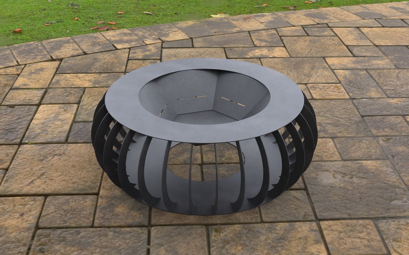 Round Fire Pit. DXF, SVG files for laser, plasma cutting. Фото 10