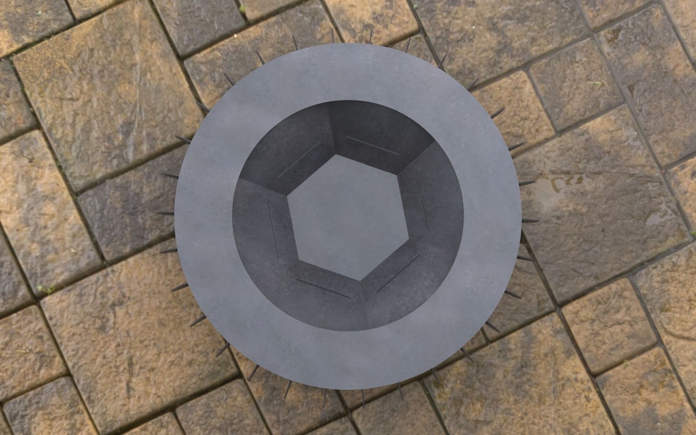 Round Fire Pit. DXF, SVG files for laser, plasma cutting. Фото 11