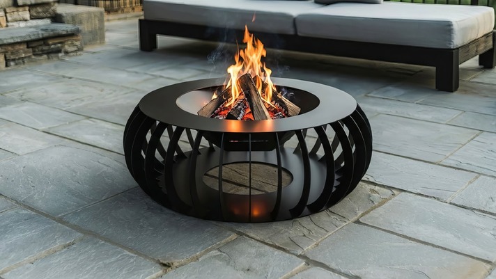 Round Fire Pit. DXF, SVG files for laser, plasma cutting