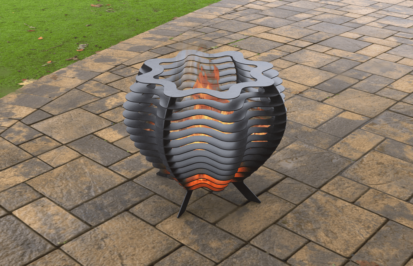 Segmental Octahedral Fire Pit. DXF, SVG files for laser, plasma cutting. Фото 2