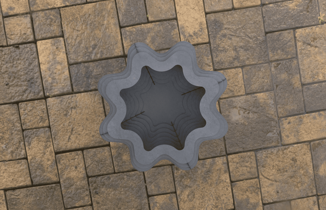 Segmental Octahedral Fire Pit. DXF, SVG files for laser, plasma cutting. Фото 8