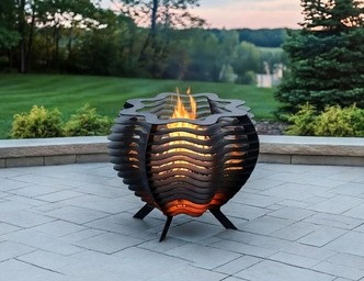 Segmental Octahedral Fire Pit. DXF, SVG files for laser, plasma cutting