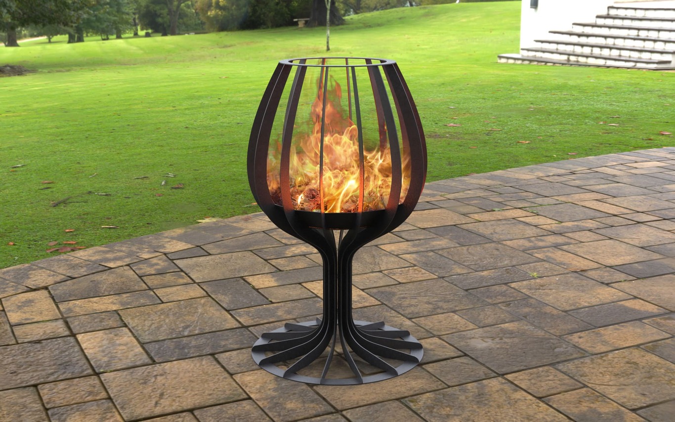 Wine glass 39" Fire Pit. DXF, SVG files for laser, plasma cutting. Фото 2