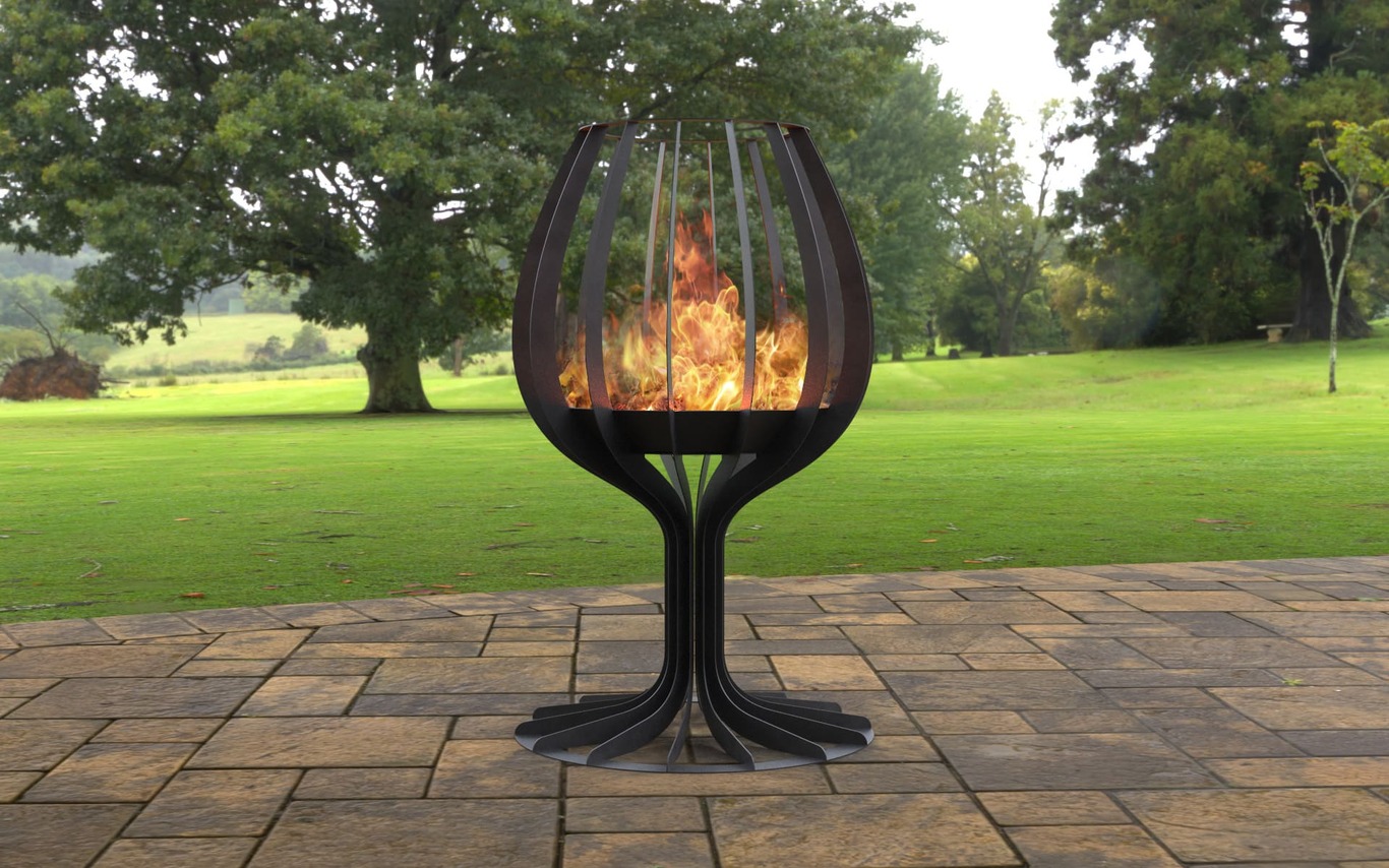 Wine glass 59" Fire Pit. DXF, SVG files for laser, plasma cutting. Фото 2