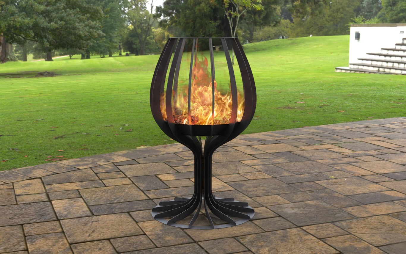 Wine glass 59" Fire Pit. DXF, SVG files for laser, plasma cutting. Фото 3