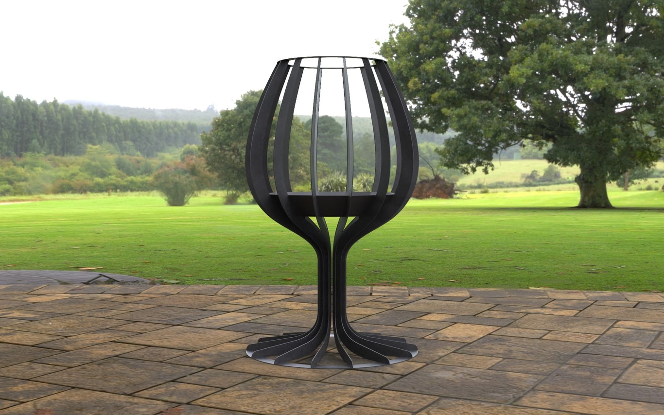 Wine glass 59" Fire Pit. DXF, SVG files for laser, plasma cutting. Фото 6