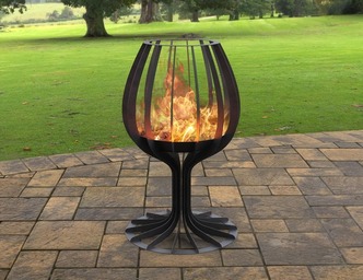 Wine glass 59" Fire Pit. DXF, SVG files for laser, plasma cutting