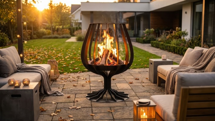 Cognac, Brandy Glass Fire Pit. DXF, SVG files for laser, plasma cutting
