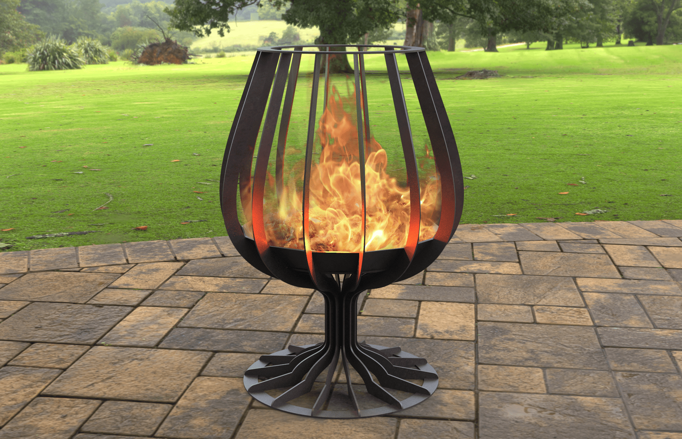 Cognac, Brandy Glass Fire Pit. DXF, SVG files for laser, plasma cutting. Фото 2