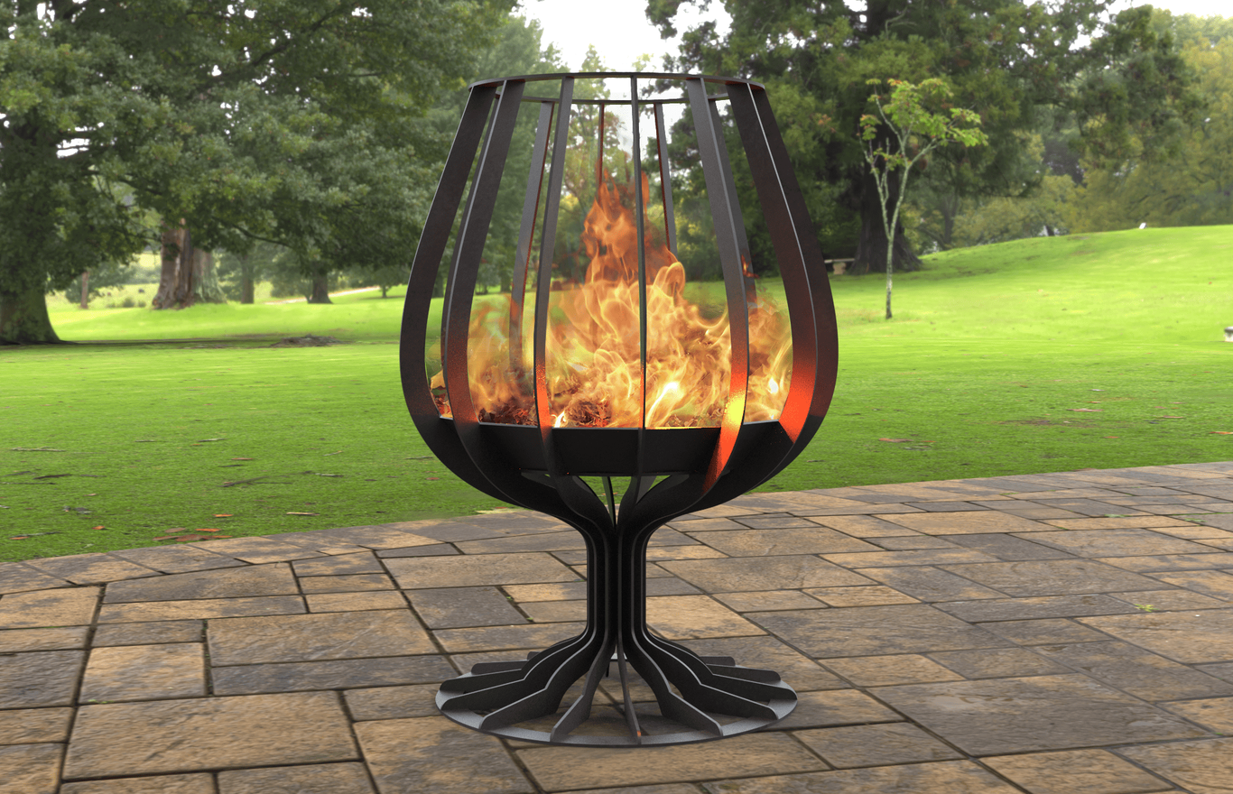 Cognac, Brandy Glass Fire Pit. DXF, SVG files for laser, plasma cutting. Фото 3