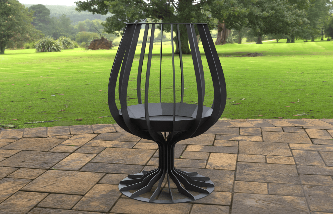 Cognac, Brandy Glass Fire Pit. DXF, SVG files for laser, plasma cutting. Фото 6