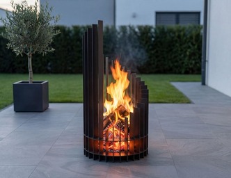 Twisted High Fire Pit (24" Diameter). DXF, SVG files for laser, plasma cutting