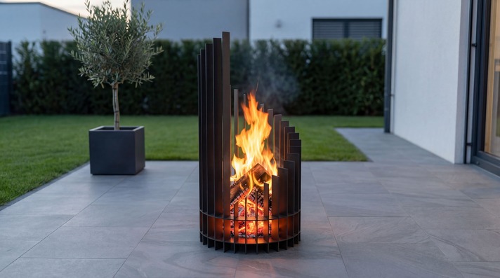 Twisted High Fire Pit (24" Diameter). DXF, SVG files for laser, plasma cutting