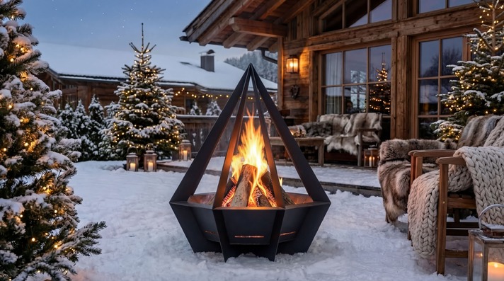 Diamond Fire Pit. DXF, SVG files for laser, plasma cutting