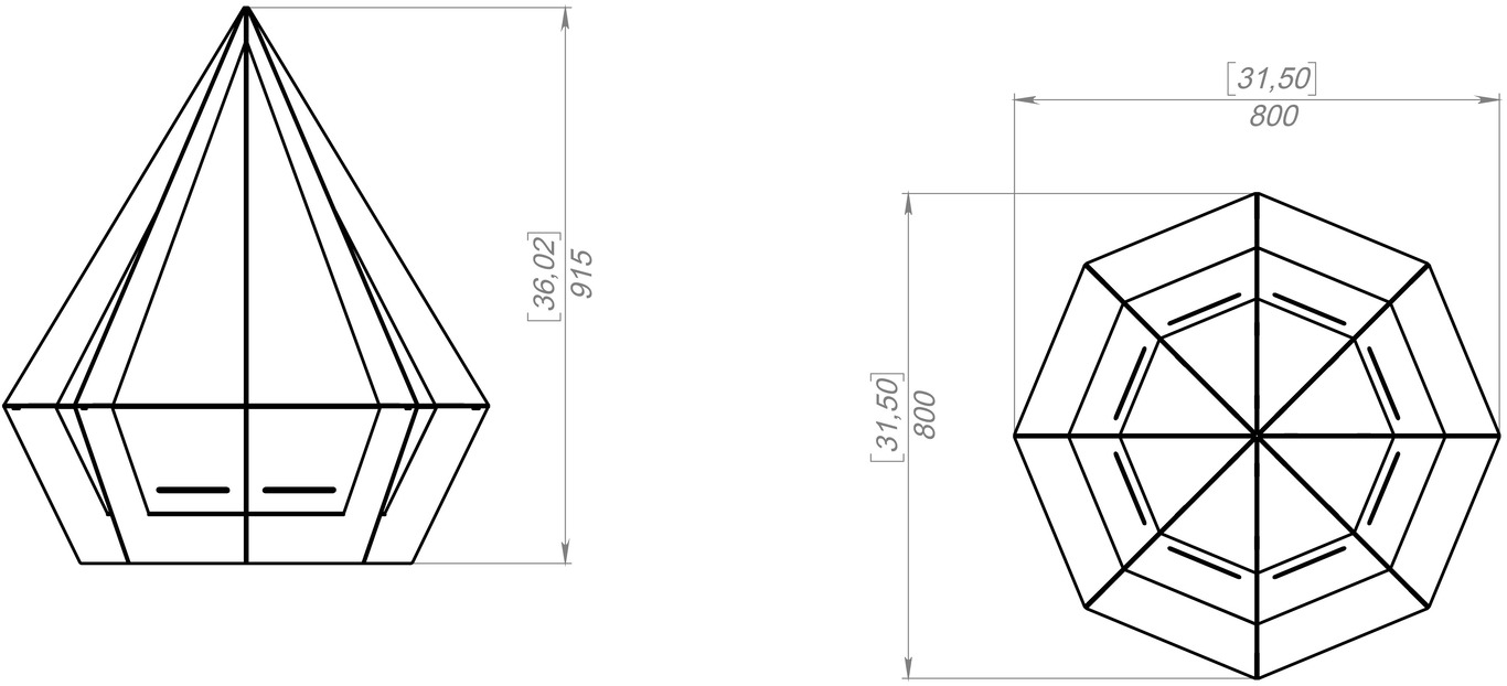 Diamond Fire Pit. DXF, SVG files for laser, plasma cutting. Фото 10