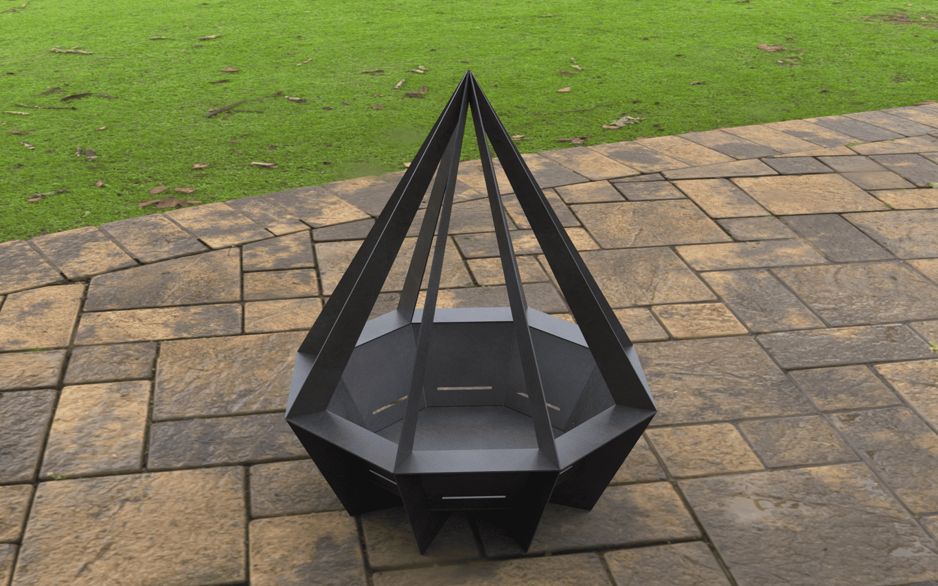 Diamond Fire Pit. DXF, SVG files for laser, plasma cutting. Фото 5
